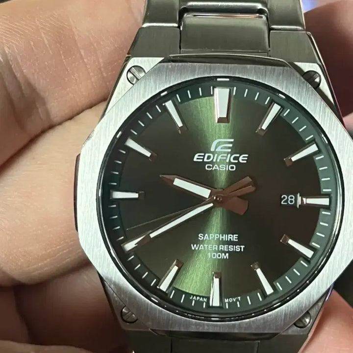 [BUNJANG] Casio Edifice EFR-S108D Green Dial Watch / 카시오 에디피스 EFR-S108D 녹판