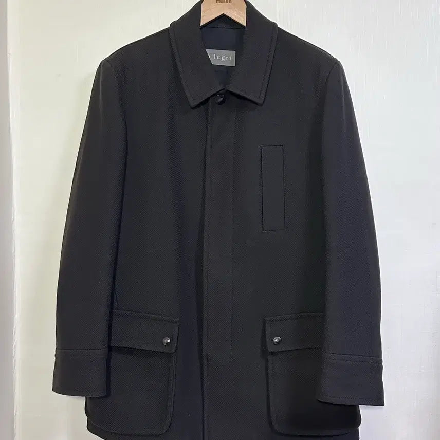 [BUNJANG] Allegri Cashmere Blend Balmacaan Coat Dark Brown 48 / 알레그리 캐시미어 블렌드 발마칸코트 48/다크브라운
