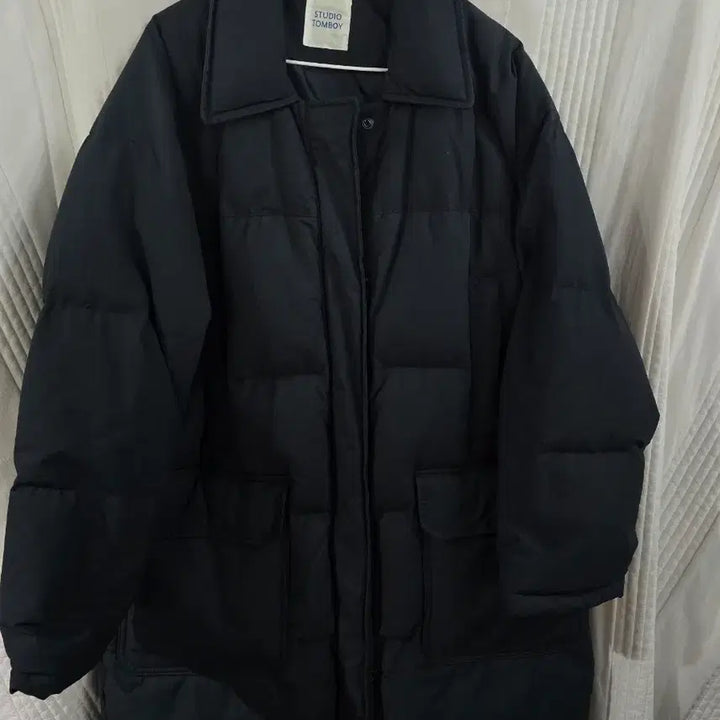 [BUNJANG] Studio Tomboy Navy Long Padded Jacket / 스튜디오톰보이 네이비 롱패딩