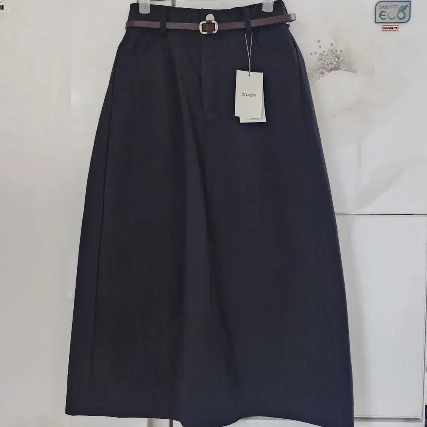 [BUNJANG] On&On Belted A-Line Skirt / 온앤온 면 벨티드 A라인 스커트