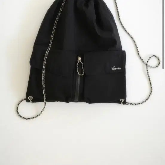 [BUNJANG] Modest Mood Backpack Black / 모데스트무드 백팩 블랙 (더스트백 포함)