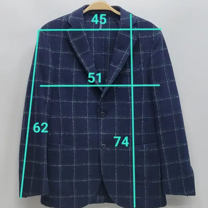 [BUNJANG] MONTEDORO Wool Check Jacket Men's 50 (Fits 100) / MONTEDORO 몬테도로 울 체크 자켓 / 남 50 (추천 100)