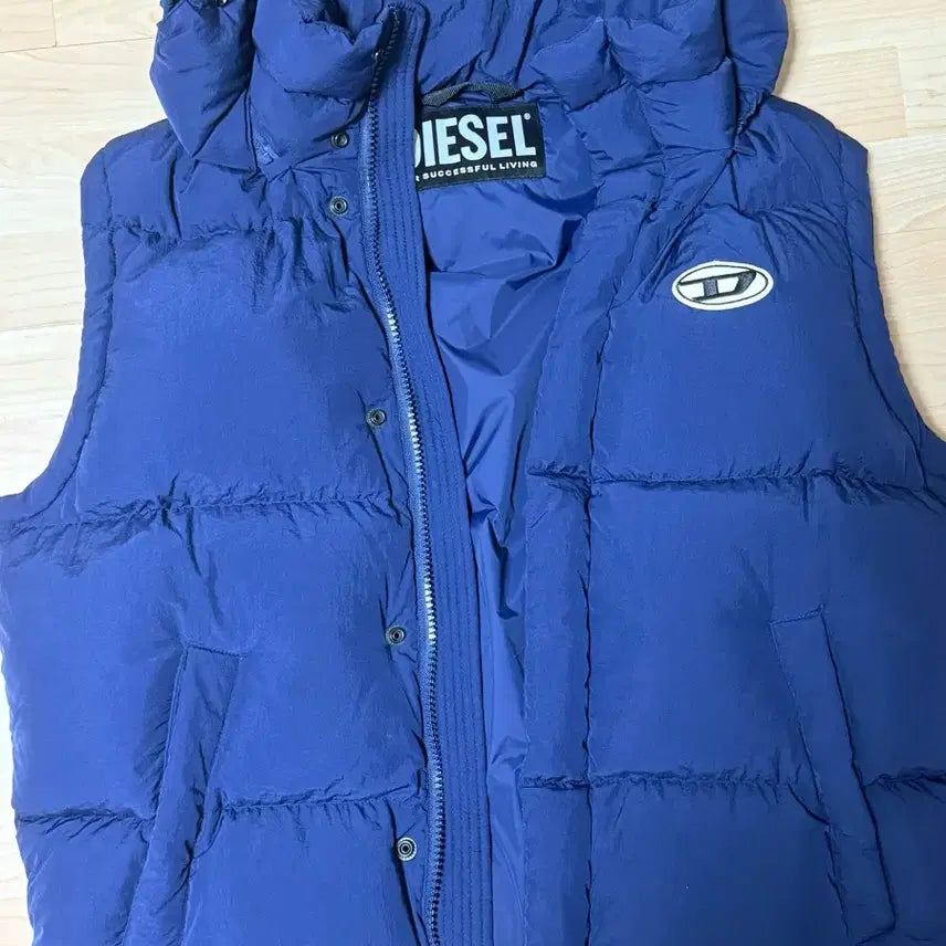 [BUNJANG] Diesel Padded Vest Navy / 디젤 패딩조끼 네이비