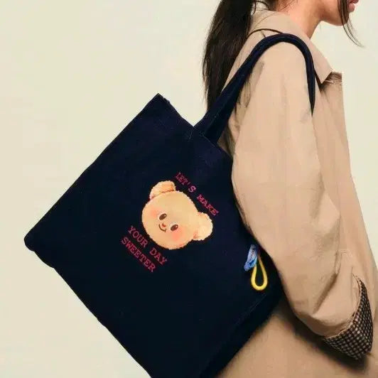 [BUNJANG] ZARA Butter Bear Denim Shoulder Bag / 새상품) 자라 버터베어 데님 숄더백