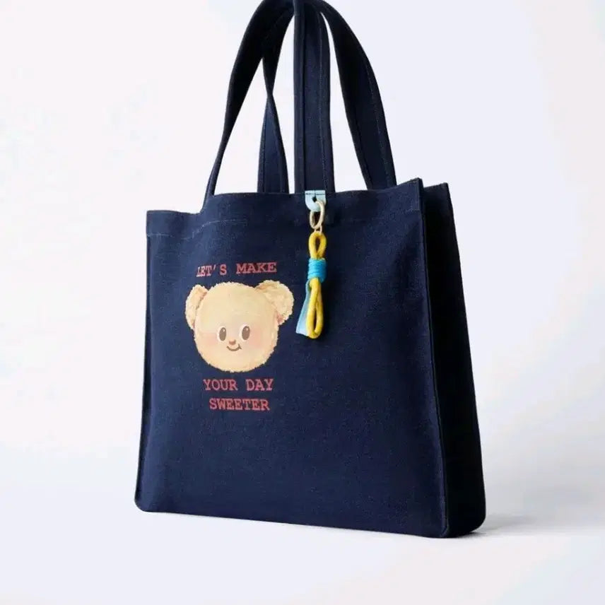 [BUNJANG] ZARA Butter Bear Denim Shoulder Bag / 새상품) 자라 버터베어 데님 숄더백