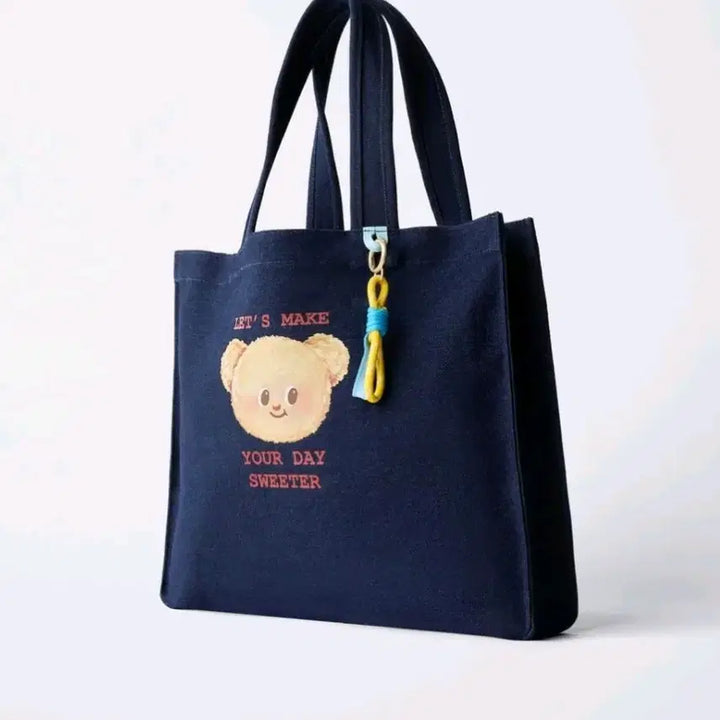 [BUNJANG] ZARA Butter Bear Denim Shoulder Bag / 새상품) 자라 버터베어 데님 숄더백