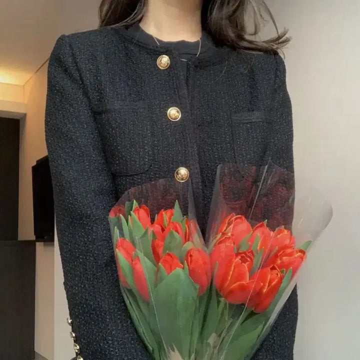 [BUNJANG] Black Tweed Jacket S / 트위드자켓 블랙 s