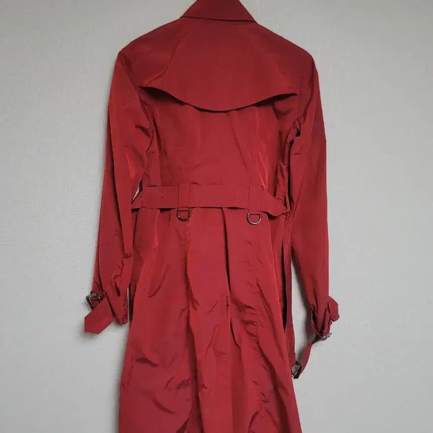 [BUNJANG] Burberry Red Trench Coat UK8 / 버버리 레드 트렌치 코트 여성용.uk8