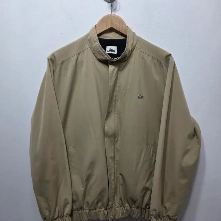 [BUNJANG] Lacoste Beige Bomber Jacket M / 라코스테 베이지 봄버 자켓 블루종 자켓 M