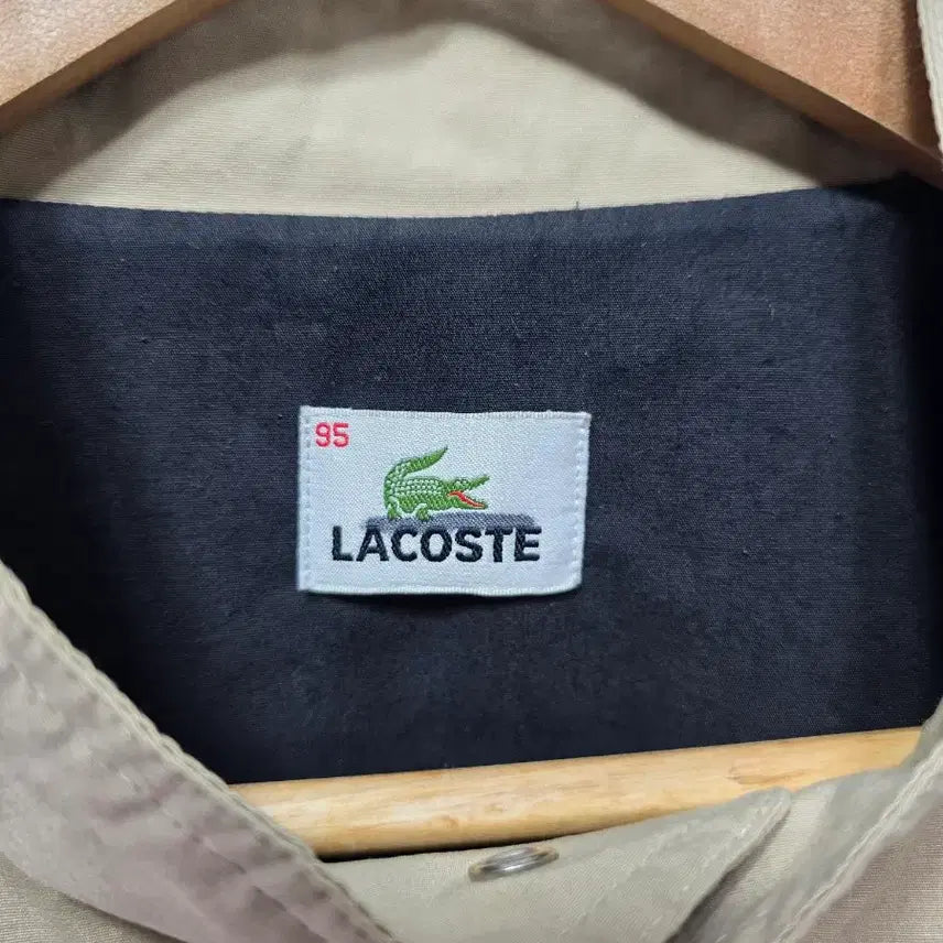 [BUNJANG] Lacoste Beige Bomber Jacket M / 라코스테 베이지 봄버 자켓 블루종 자켓 M