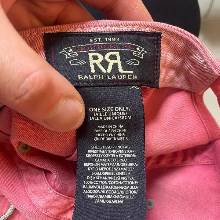 [BUNJANG] RRL Pink Ball Cap / rrl 더블알엘 볼캡 핑크