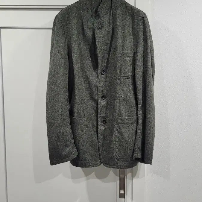 [SOLD OUT] 꼼데가르송 옴므 카키 울 퍼커링 자켓 L