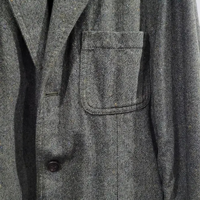 [SOLD OUT] 꼼데가르송 옴므 카키 울 퍼커링 자켓 L