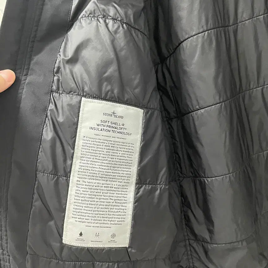[BUNJANG] Stone Island Softshell Primaloft Padded Jacket Black Large / 스톤아일랜드 소프트쉘 프리마로프트 패딩점퍼 731541627 V0029