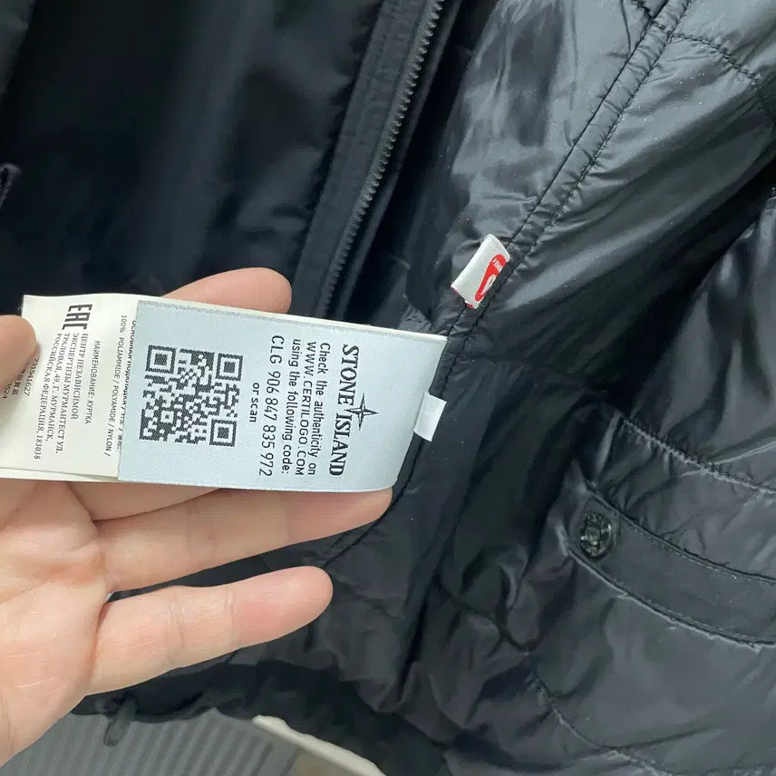 [BUNJANG] Stone Island Softshell Primaloft Padded Jacket Black Large / 스톤아일랜드 소프트쉘 프리마로프트 패딩점퍼 731541627 V0029