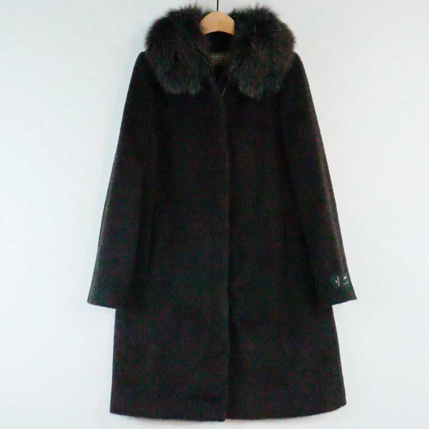 [BUNJANG] Olivia Lauren Fox Fur & Alpaca Coat (90) / (더옷) Olivia Lauren 올리비아로렌 여우모 알파카 코트 90