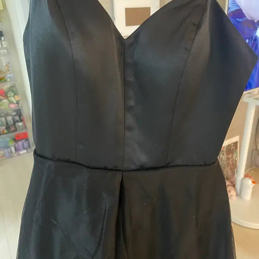 [BUNJANG] Self Wedding Sleeveless Dress S - Black / 타임리스 블랙 셀프웨딩 민소매 드레스 새상품