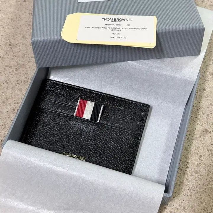 [BUNJANG] Thom Browne Card Wallet Full Package / 톰브라운 블랙 카드지갑 + 풀박스