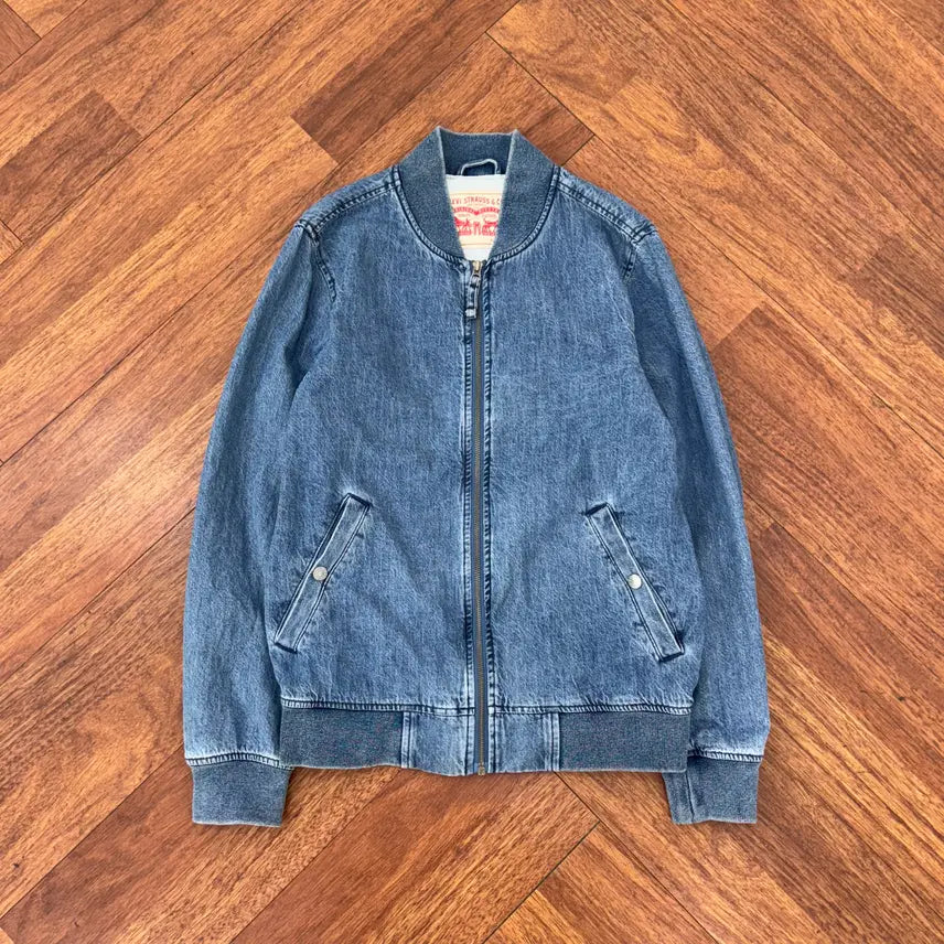 [BUNJANG] Levi's Denim Blouson Jacket / S 리바이스 데님 블루종 집업 자켓