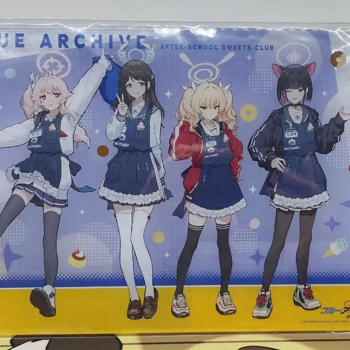 [BUNJANG] Blue Archive After-School Dessert Club Clear Art Acrylic Panel / 블루 아카이브 애니메이트 방과후 디저트부 클리어 아트 아크릴 패널