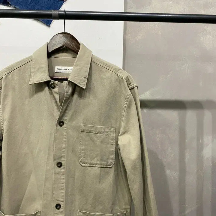 [BUNJANG] Giordano Casual Basic Multi-Pocket Work Jacket / (100) 지오다노 캐주얼 베이직 멀티포켓 셔츠 워크자켓