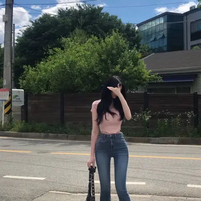 [BUNJANG] IVE Bootcut Denim Pants / 아이레브 부츠컷 데님팬츠