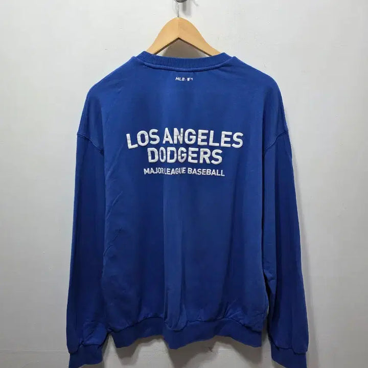 [BUNJANG] MLB LA Dodgers Blue Sweatshirt M / MLB LA 다저스 블루 맨투맨 티셔츠 M
