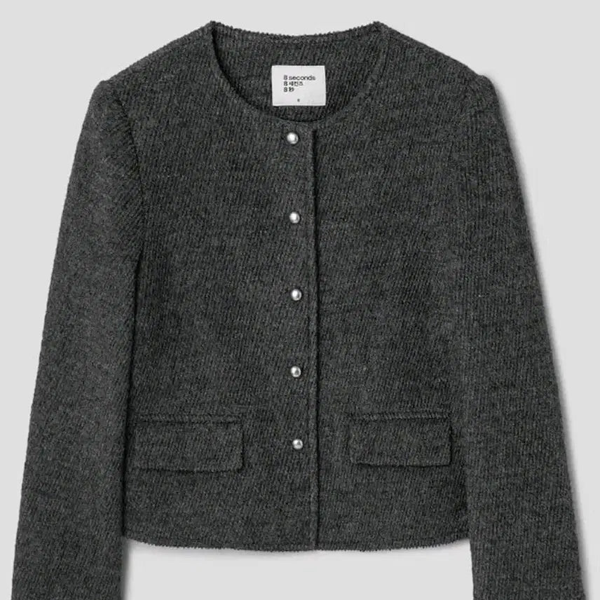 [BUNJANG] 8Seconds Ash Short Boucle Jacket / 에잇세컨즈 부클 안감 숏 자켓 애쉬