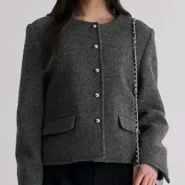 [BUNJANG] 8Seconds Ash Short Boucle Jacket / 에잇세컨즈 부클 안감 숏 자켓 애쉬