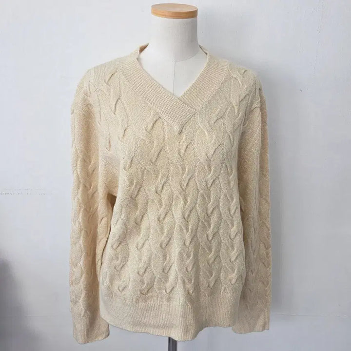 [BUNJANG] Cachrel Yellow Twinkle Knit / 빈티지 만원샵 Cachrel 옐로우 트윙클 니트