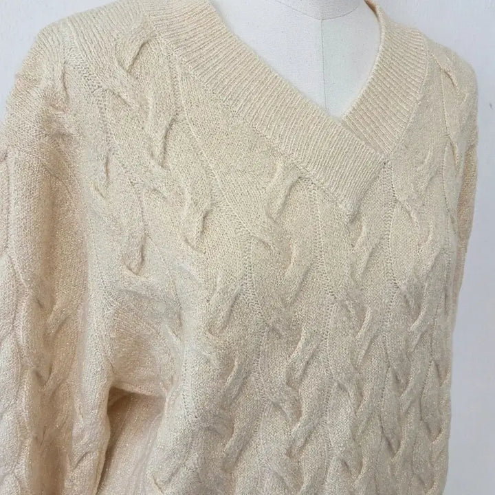 [BUNJANG] Cachrel Yellow Twinkle Knit / 빈티지 만원샵 Cachrel 옐로우 트윙클 니트