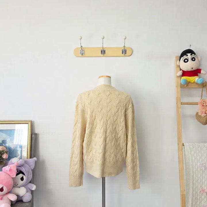 [BUNJANG] Cachrel Yellow Twinkle Knit / 빈티지 만원샵 Cachrel 옐로우 트윙클 니트