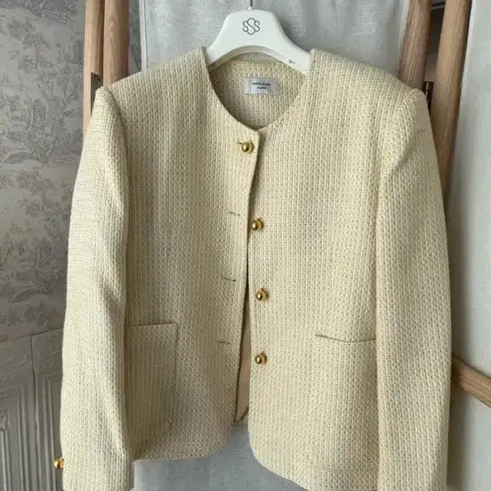 [BUNJANG] Song Studio Tweed Jacket 36 Size / 쏭스튜디오 트위드 자켓 36사이즈