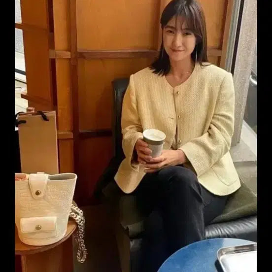 [BUNJANG] Song Studio Tweed Jacket 36 Size / 쏭스튜디오 트위드 자켓 36사이즈