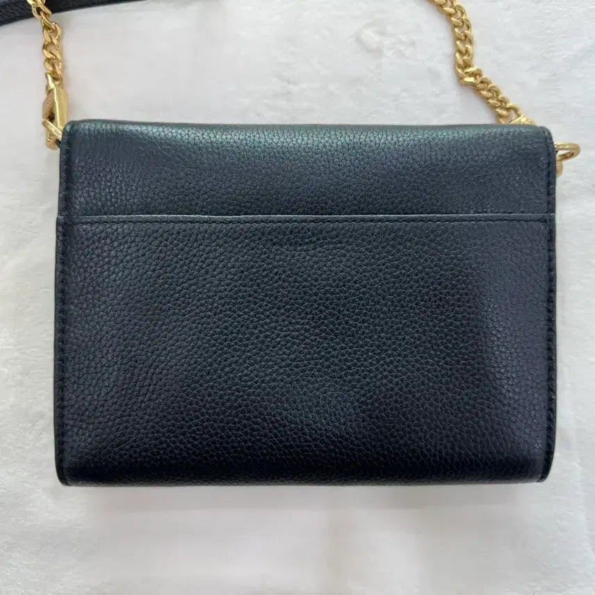 [BUNJANG] Tory Burch Britten Chain Wallet Shoulder Bag Black / 토리버치 브리튼 체인 월렛 레더 숄더백 블랙