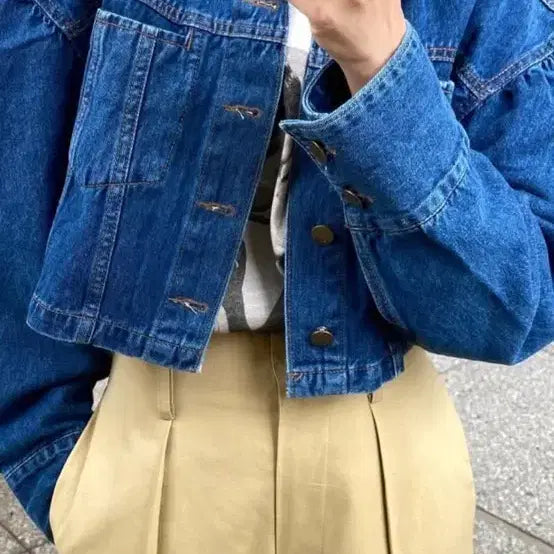 [BUNJANG] MADE Denim Crop Jacket / MADE 데님크롭자켓