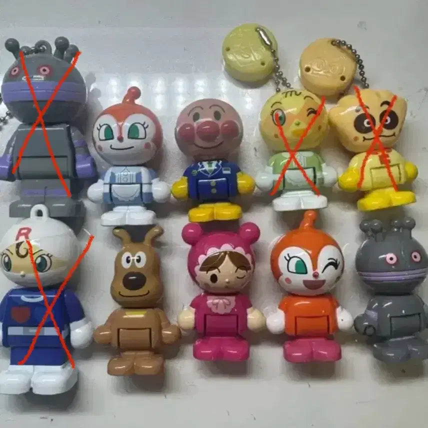 [BUNJANG] Anpanman Gacha Lego Bundle Mini Figure / 호빵맨 가챠 레고 일괄 미니레고 호빵맨가챠 희귀 고전 피규어