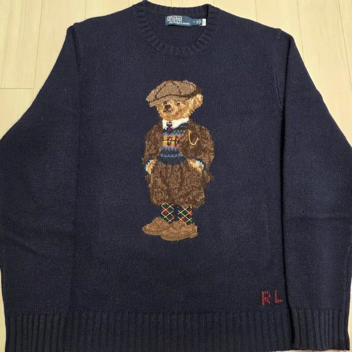 [BUNJANG] Polo Ralph Lauren Heritage Bear Knit Navy M Size / [M사이즈] 폴로랄프로렌  헤리티지 베어 니트