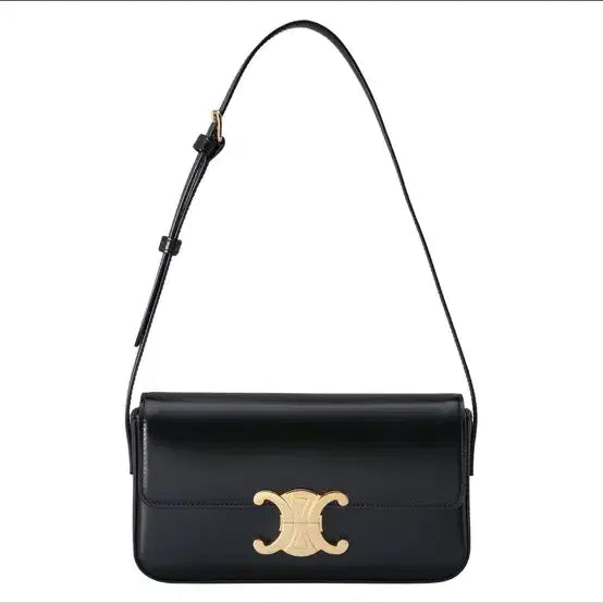 [BUNJANG] Celine Triomphe Black Shoulder Bag / 셀린느 트리옹프 블랙 숄더백
