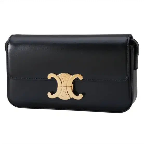 [BUNJANG] Celine Triomphe Black Shoulder Bag / 셀린느 트리옹프 블랙 숄더백