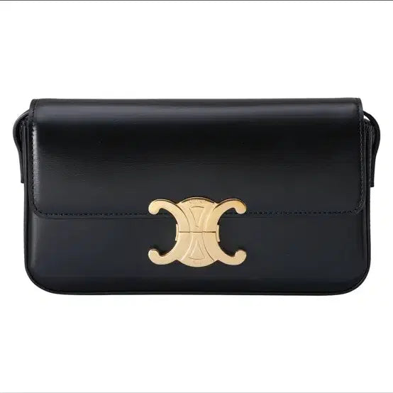 [BUNJANG] Celine Triomphe Black Shoulder Bag / 셀린느 트리옹프 블랙 숄더백
