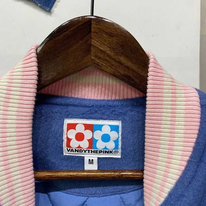 [BUNJANG] SM 30th Anniversary Varsity Jacket / (100) 반디더핑크 X SM 30주년 한정판 야구잠바 바시티자켓