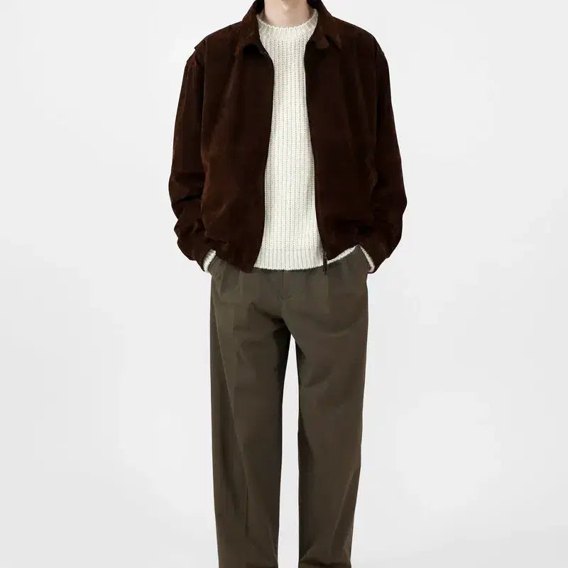 [BUNJANG] The Row Ronan Suede Jacket Brown Wood / [40] 더로우 The row 로난 스웨이드 재킷 브라운 우드