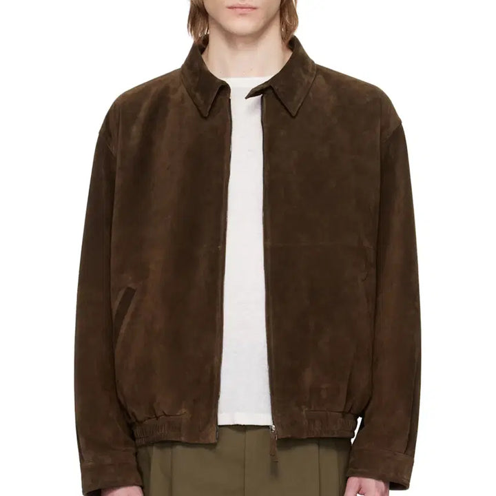 [BUNJANG] The Row Ronan Suede Jacket Brown Wood / [40] 더로우 The row 로난 스웨이드 재킷 브라운 우드