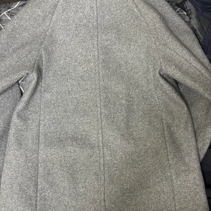 [BUNJANG] Mee-ssi Stand Collar Half Coat - Gray / 미쏘 스탠카라 하프코트 그레이