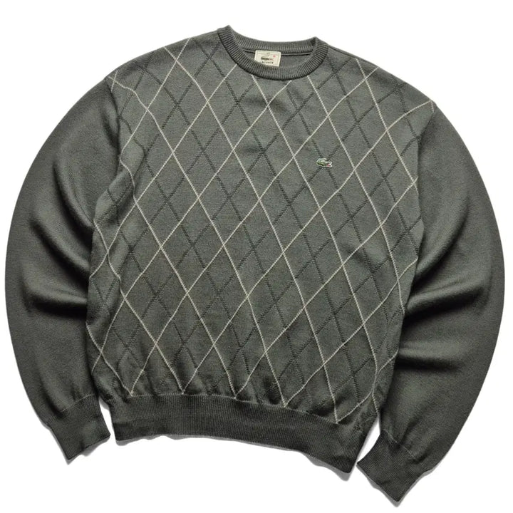 [BUNJANG] Lacoste Argyle Knit (Size 100) / [100] 라코스테 아가일 니트