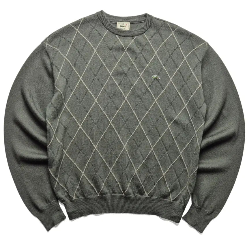 [BUNJANG] Lacoste Argyle Knit (Size 100) / [100] 라코스테 아가일 니트