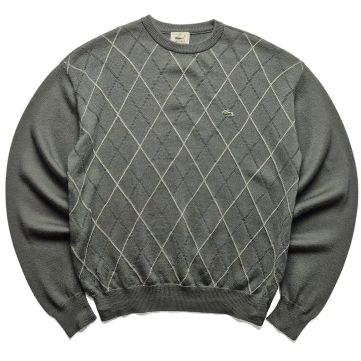 [BUNJANG] Lacoste Argyle Knit (Size 100) / [100] 라코스테 아가일 니트
