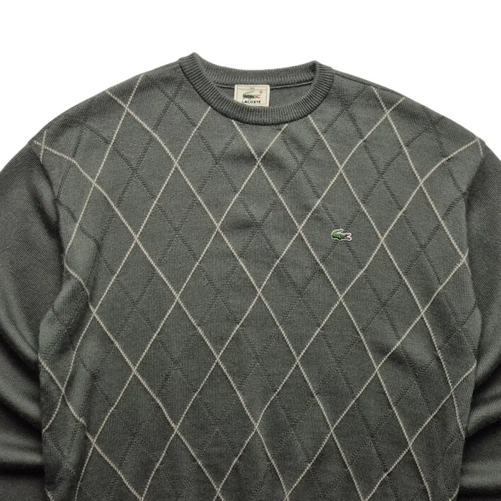 [BUNJANG] Lacoste Argyle Knit (Size 100) / [100] 라코스테 아가일 니트