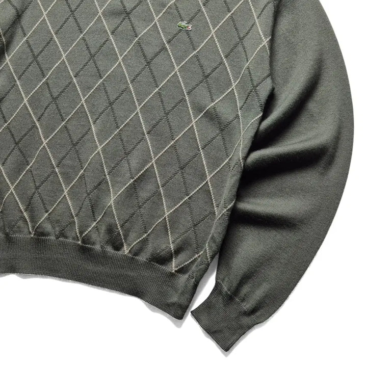 [BUNJANG] Lacoste Argyle Knit (Size 100) / [100] 라코스테 아가일 니트